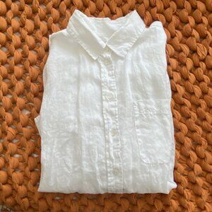 Banana Republic White Linen Shirt